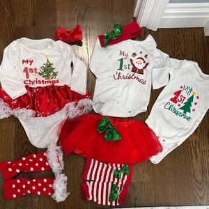 BUNDLE 1ST XMAS OUTFITS WORN ONCE